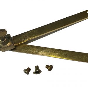 Aluminium, Brass Plated Sliding Stay 175mm